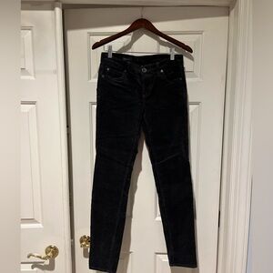 Kut from the Kloth Women's Diana Black Corduroy Skinny Pants